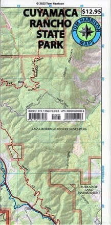 Tom Harrison Cartography Cuyamaca Rancho State Park - 2022 Edition 0