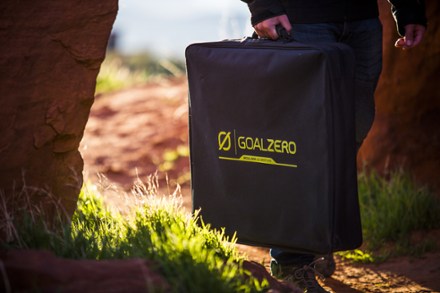 Goal Zero Boulder 100 Solar Panel Briefcase Stowed away