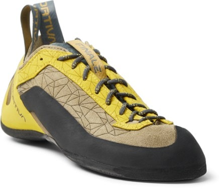 La Sportiva Finale Climbing Shoes - Men's 3/4 view (Aloe/Moss)