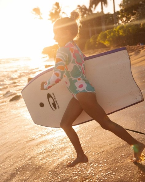 Location Image for Mini Long-Sleeve One-Piece Swimsuit - Kids'