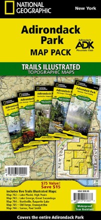 National Geographic Adirondack Park Topographic Map Pack 0