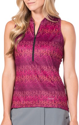 terry sleeveless cycling jersey