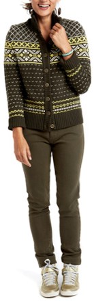 fair isle cardigan sweater