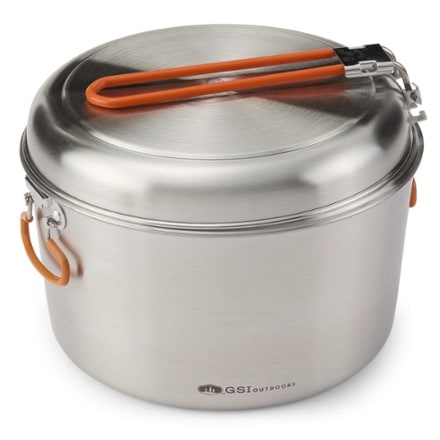 GSI Outdoors Glacier Stainless Base Camper Cookset - Large 1