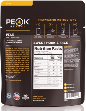 PEAK REFUEL Sweet Pork and Rice - 2 Servings 1