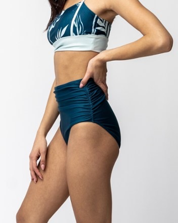 Nani Swimwear Ruched High Rise Swimsuit Bottoms - Women's 3