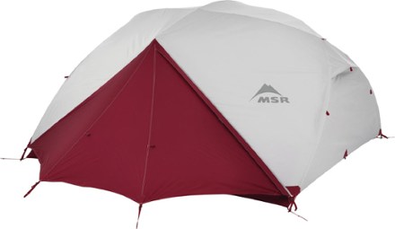 MSR Elixir 4 Tent with Footprint Rainfly (Red)