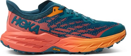 Speedgoat 5 Trail Running Shoes Women s Blue Coral Camellia 10.5 Wide