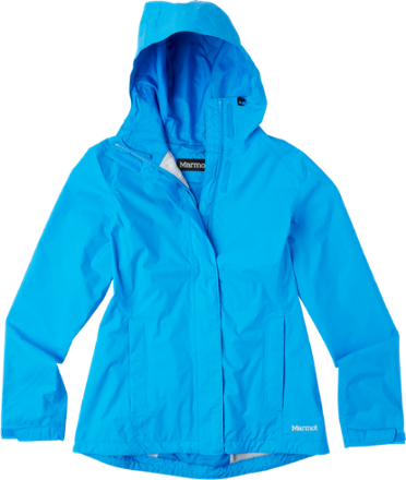 women's blue rain jacket
