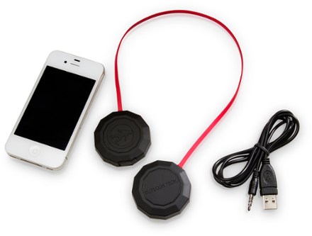Wireless audio with iphone and charging cable (phone not include