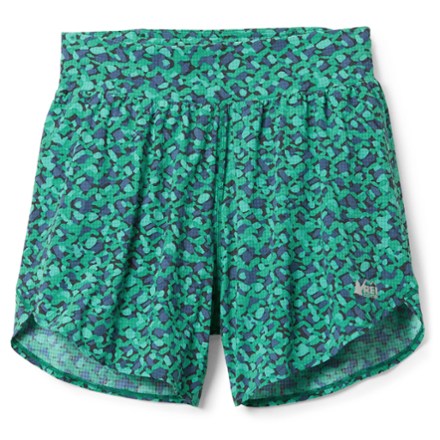 REI Co-op Women's Swiftland 5" High-Rise Running Shorts  Green XL