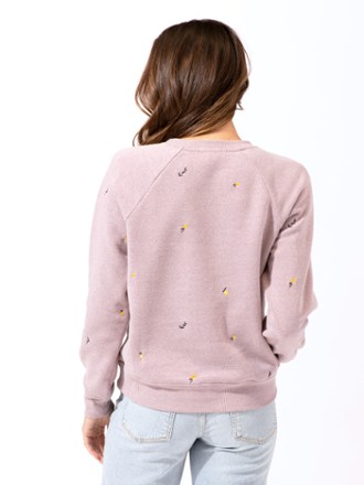 Threads 4 Thought Lemon Embroidery Triblend Crew Sweatshirt - Women's 1