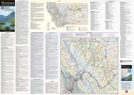 Benchmark Maps Montana Recreation Map 1