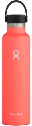  Hydro Flask 18 oz. Water Bottle - Stainless Steel, Reusable,  Vacuum Insulated with Standard Mouth Flex Lid : Everything Else