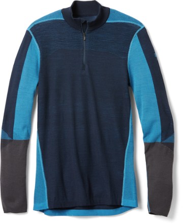 Smartwool Intraknit Thermal Merino Colorblock Quarter-Zip Base Layer Top - Men's 0