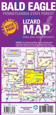 Purple Lizard Maps Bald Eagle Pennsylvania State Forest Map - 4th Edition 3