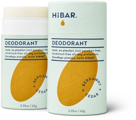 HiBAR Natural Deodorant BERGAMOT AND CEDAR (sold as a single tube of deodorant)