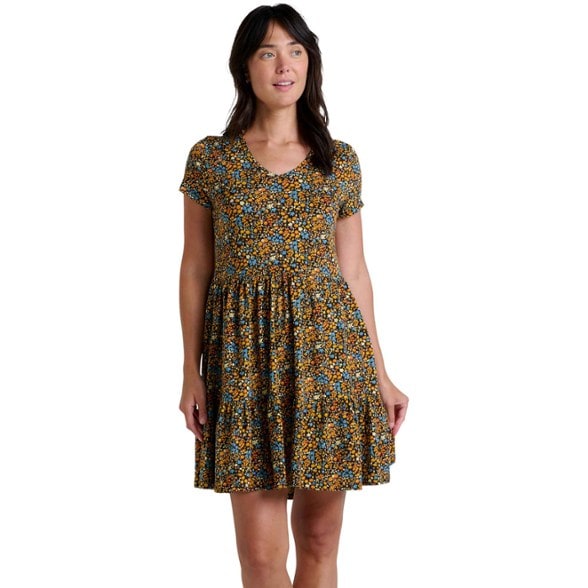 On Body Image of color Black Ditsy Print