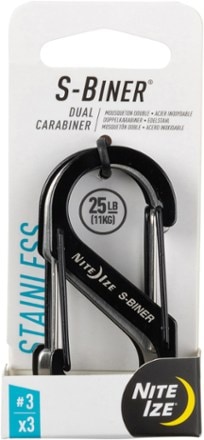 Nite Ize S-Biner #3 Stainless-Steel Dual Carabiners - Package of 3 0