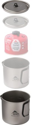 MSR Titan Kettle - 1,400 ml Additional pot and fuel canister not included