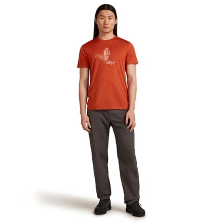 Icebreaker Merino 150 Tech Lite Skiing Yeti Base Layer T-Shirt - Men's 3