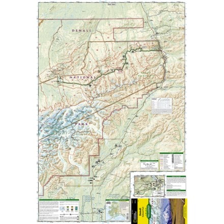 National Geographic Denali National Park and Preserve Trail Map 1