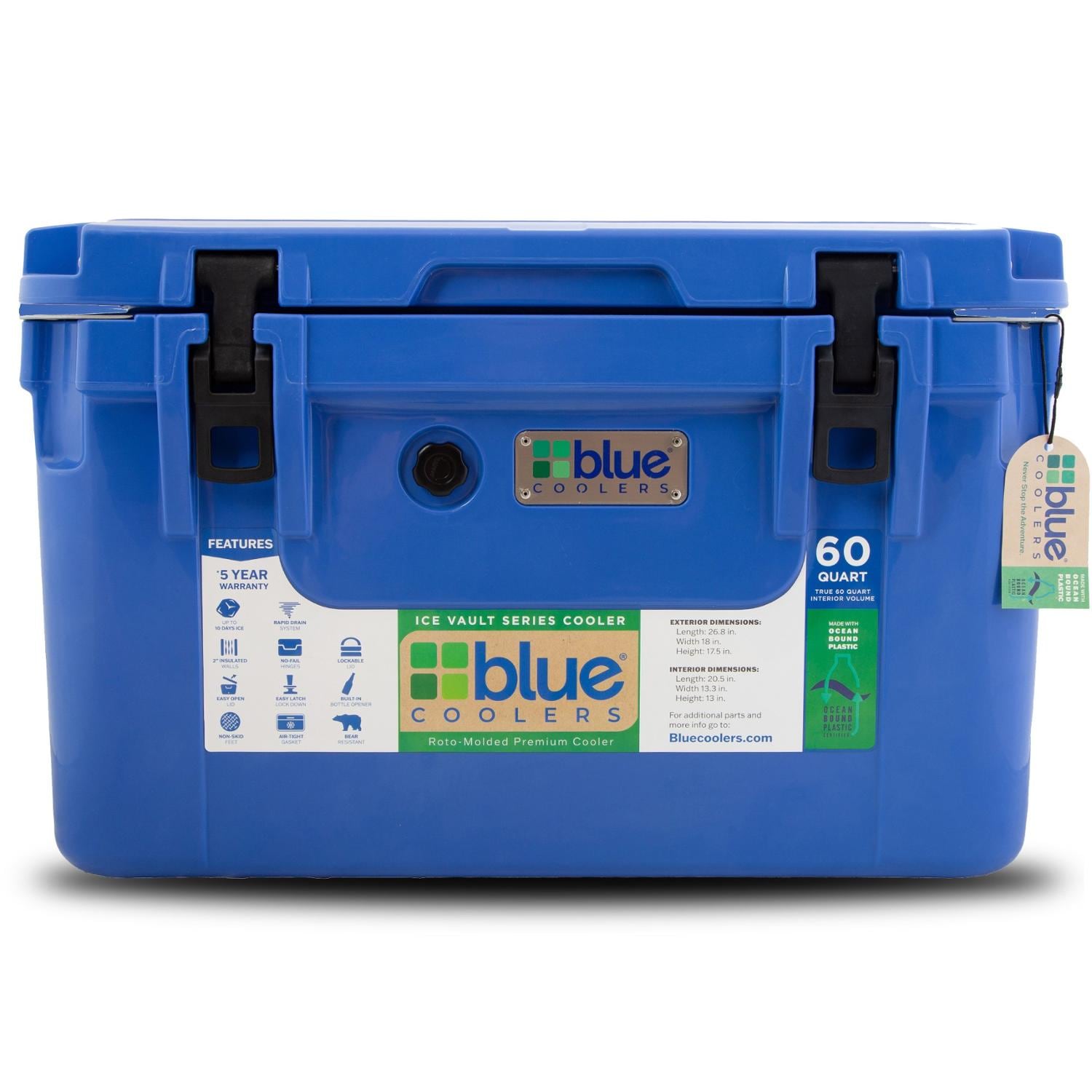 Ocean Bound Reclaimed Plastics 60 Quart Roto-Molded Cooler