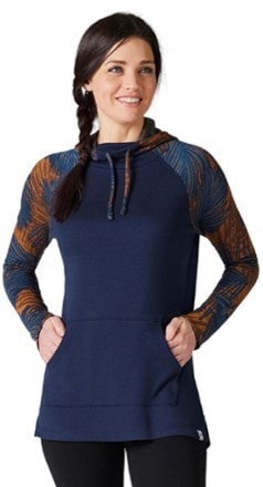 Women's Thermal Merino Drape Neck Hoodie Plus