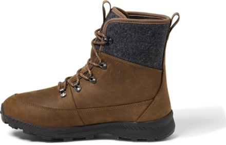 ICEBUG Adak Wool BUGrip Boots - Men's Left view (Coffee/Grey)