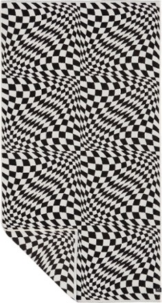 Slowtide Opt Out Premium Woven Beach Towel - Black/White 0