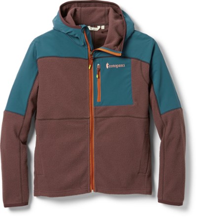 black fleece hooded jacket