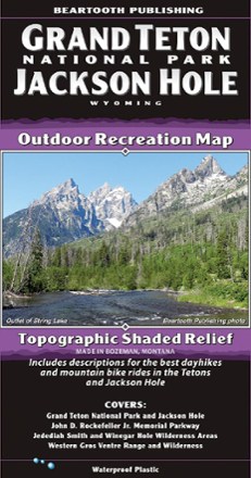 Beartooth Publishing Grand Teton National Park and Jackson Hole Outdoor Recreation Map 0