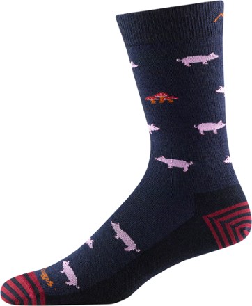 Darn Tough Truffle Hog Crew Lightweight Lifestyle Socks - Men's 1