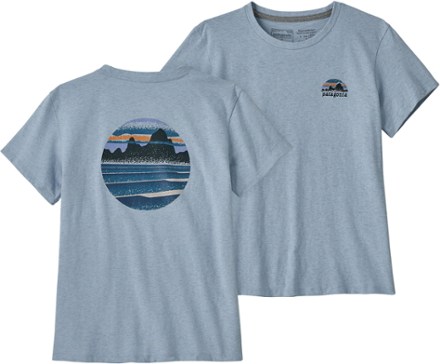 Patagonia Skyline Stencil Responsibili-Tee Shirt - Women