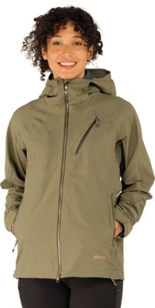 Women's bertille lightweight hooded waterproof jacket hotsell thyme leaf feather foil print