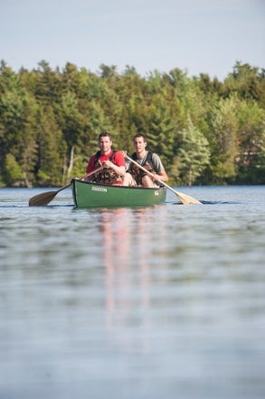 Old Town Saranac 160 Canoe In Use (Green)