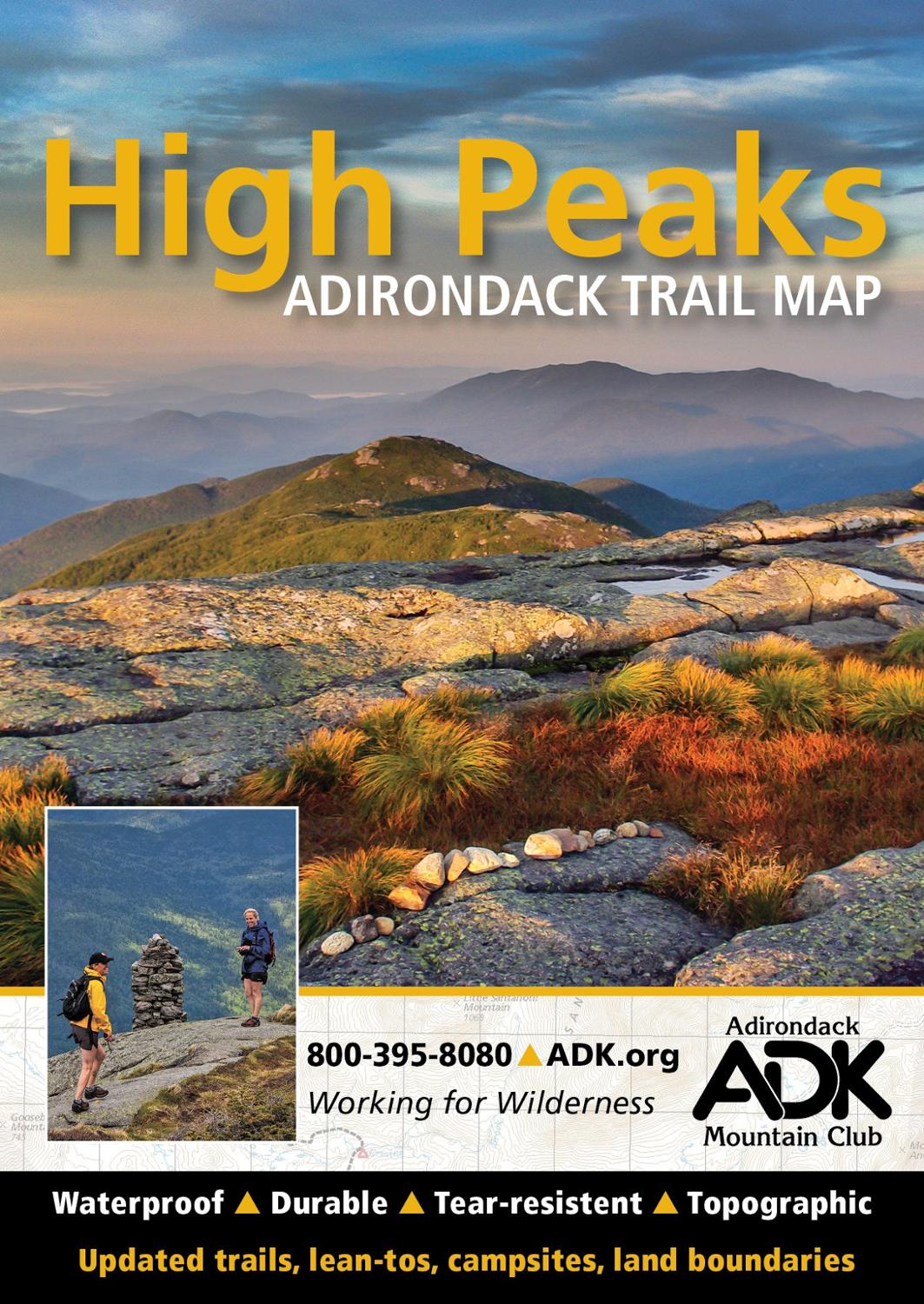 High Peaks Trail Map - 15th Edition