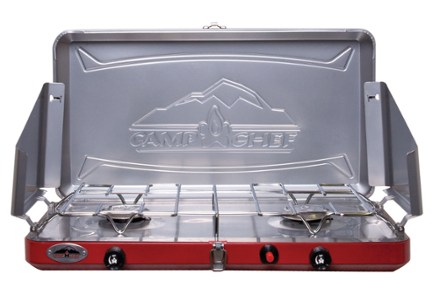 Camp Chef Deluxe 2-Burners Propane Push and Turn Stainless Steel