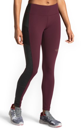 north face winter warm running tights