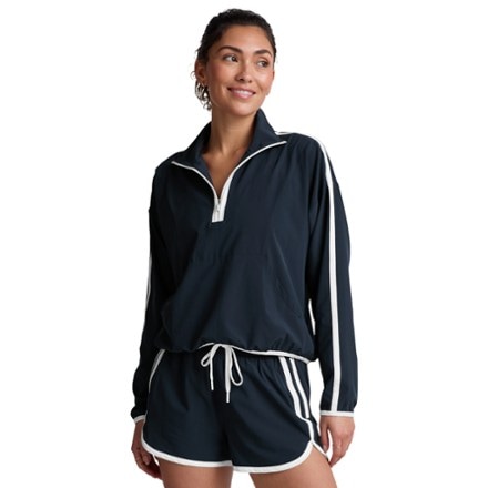 Beyond Yoga Course Contrast Half-Zip Pullover - Women's 0