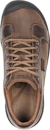 KEEN Austin Shoes - Men's Top View (Chocolate Brown)