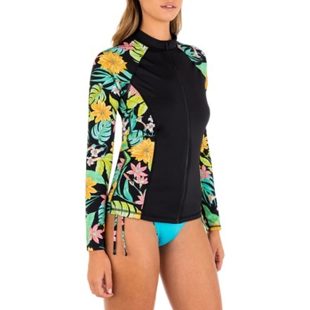 Hurley Bloom Wash Zip-Front Rashguard - Women's 3