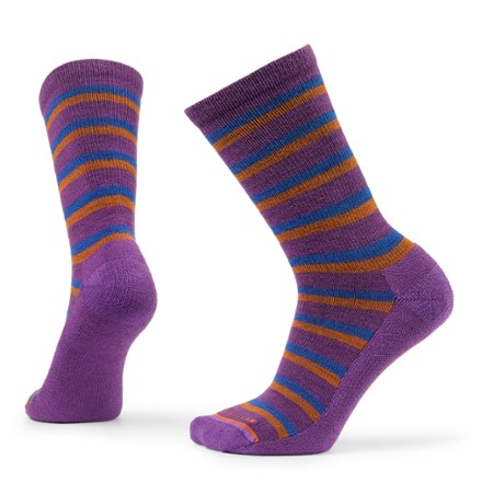 REI Co-op Norseland Retro Merino Wool Lightweight Crew Socks Purple 