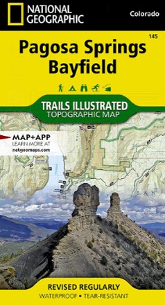 National Geographic Pagosa Springs and Bayfield Area Trail Map 0