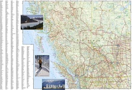 National Geographic Canada West Adventure Travel Map 2