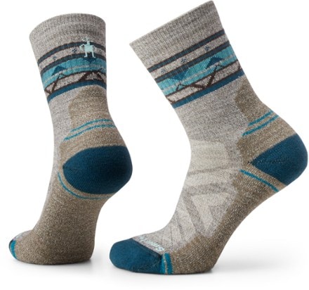 Smartwool Hike Light Cushion Zig Zag Valley Mid Crew Socks - Women's 1