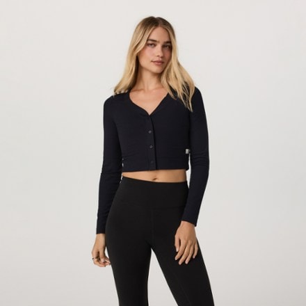Vuori Long-Sleeve Pose Mini Cardigan - Women's 1