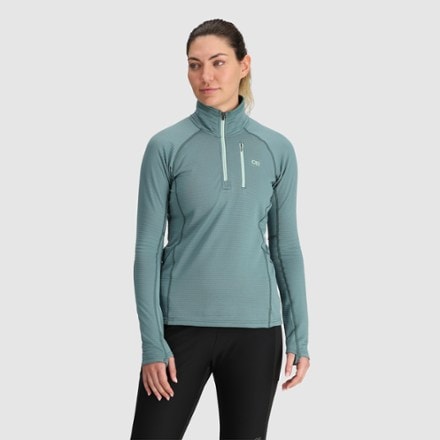 Outdoor Research Vigor Grid Fleece Quarter-Zip Pullover - Women's 2