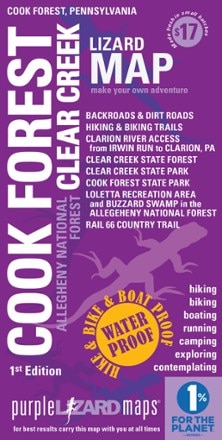 Purple Lizard Maps Cook Forest Clear Creek Map 0
