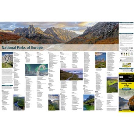 National Geographic National Parks of Europe Map and Guide 1